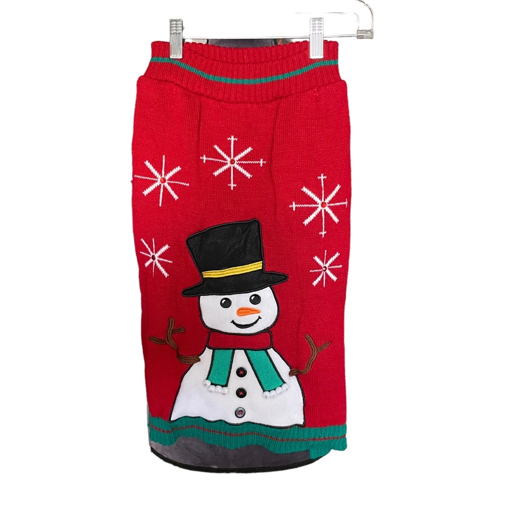 Snowman Dog Sweater for Large‎ Dog